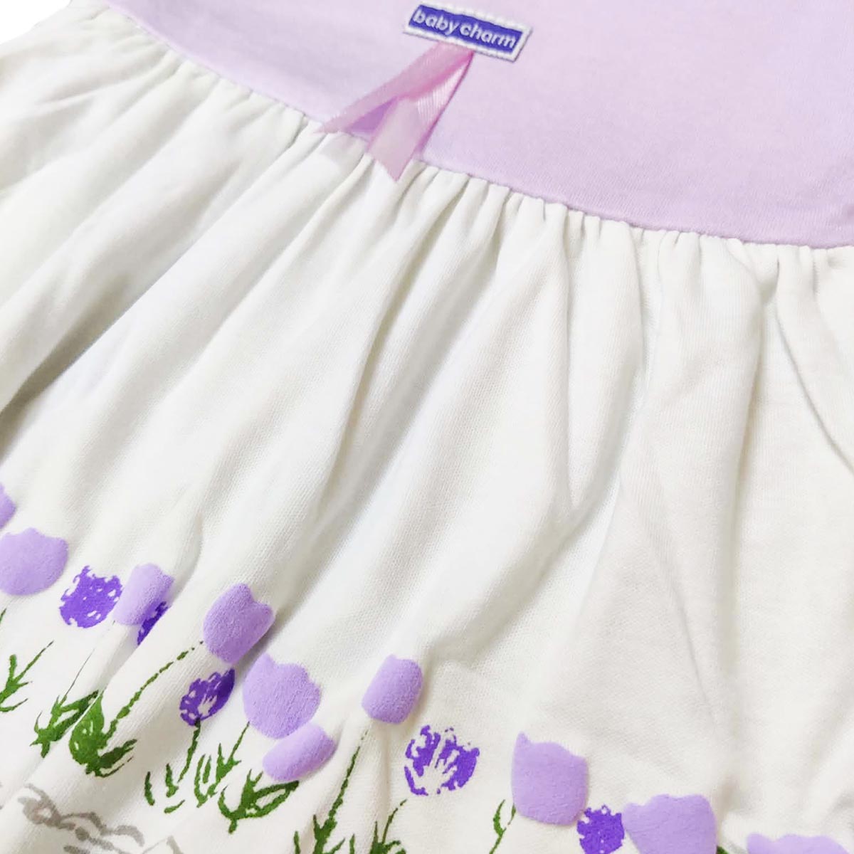 BABY LEVENDER MEADOW TULIP 3 PCS FROCK SET