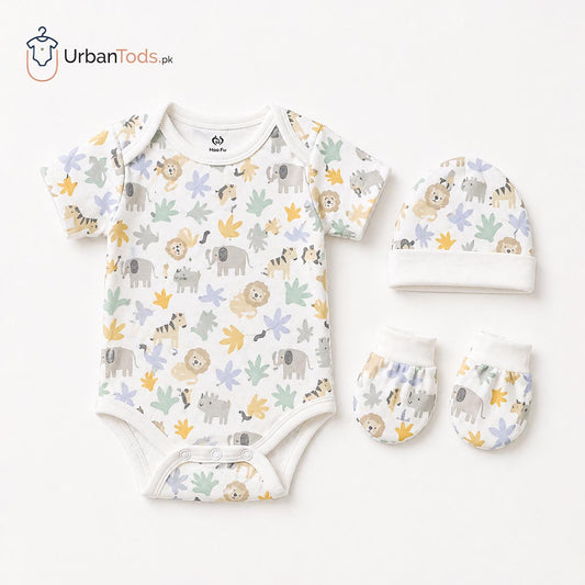Kids Premium 4 Pcs Safari Friends Essential Set