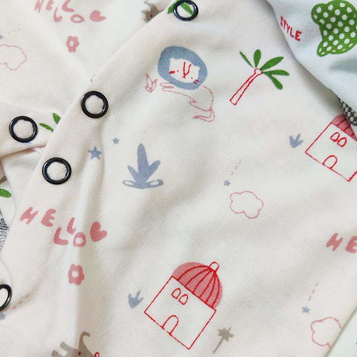 PAPA LOVE WHIMSICAL GARDEN 3 PACK SLEEP & PLAY ROMPER