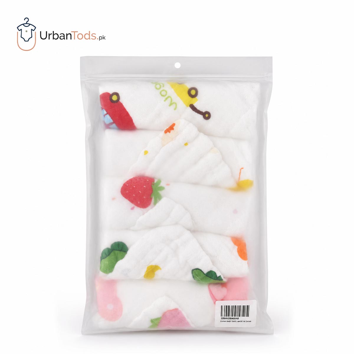 PREMIUM MUSLIN COTTON 5 PACK WASHCLOTH SET