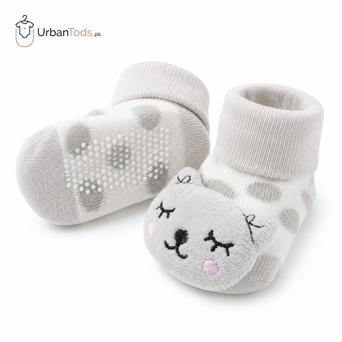 BABY MOONLIGHT KITTY ANTI SLIP BOOTIE SOCKS