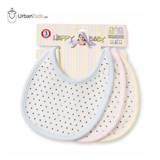 BABY POLKA DOT 3 PACK BIB SET