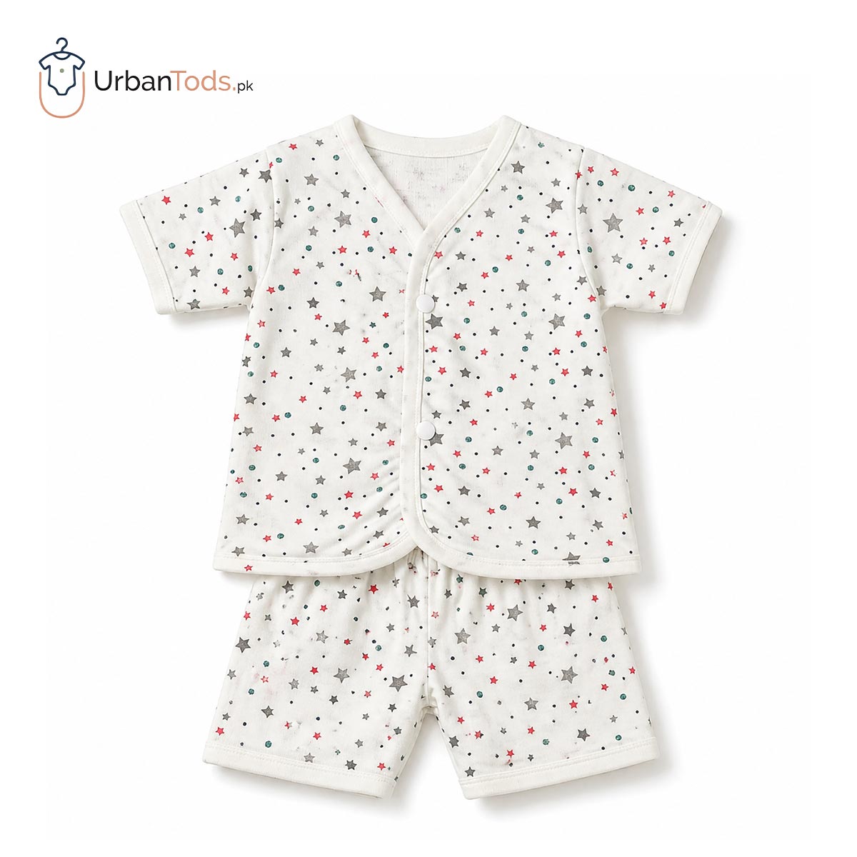 BABY UNISEX 3 PACK PRINTED SHORT SLEEVE TIP WITH SHORTS SET