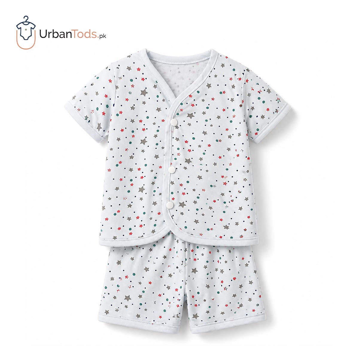 BABY UNISEX 3 PACK PRINTED SHORT SLEEVE TIP WITH SHORTS SET