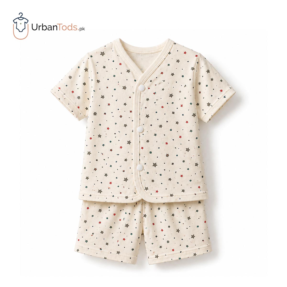 BABY UNISEX 3 PACK PRINTED SHORT SLEEVE TIP WITH SHORTS SET