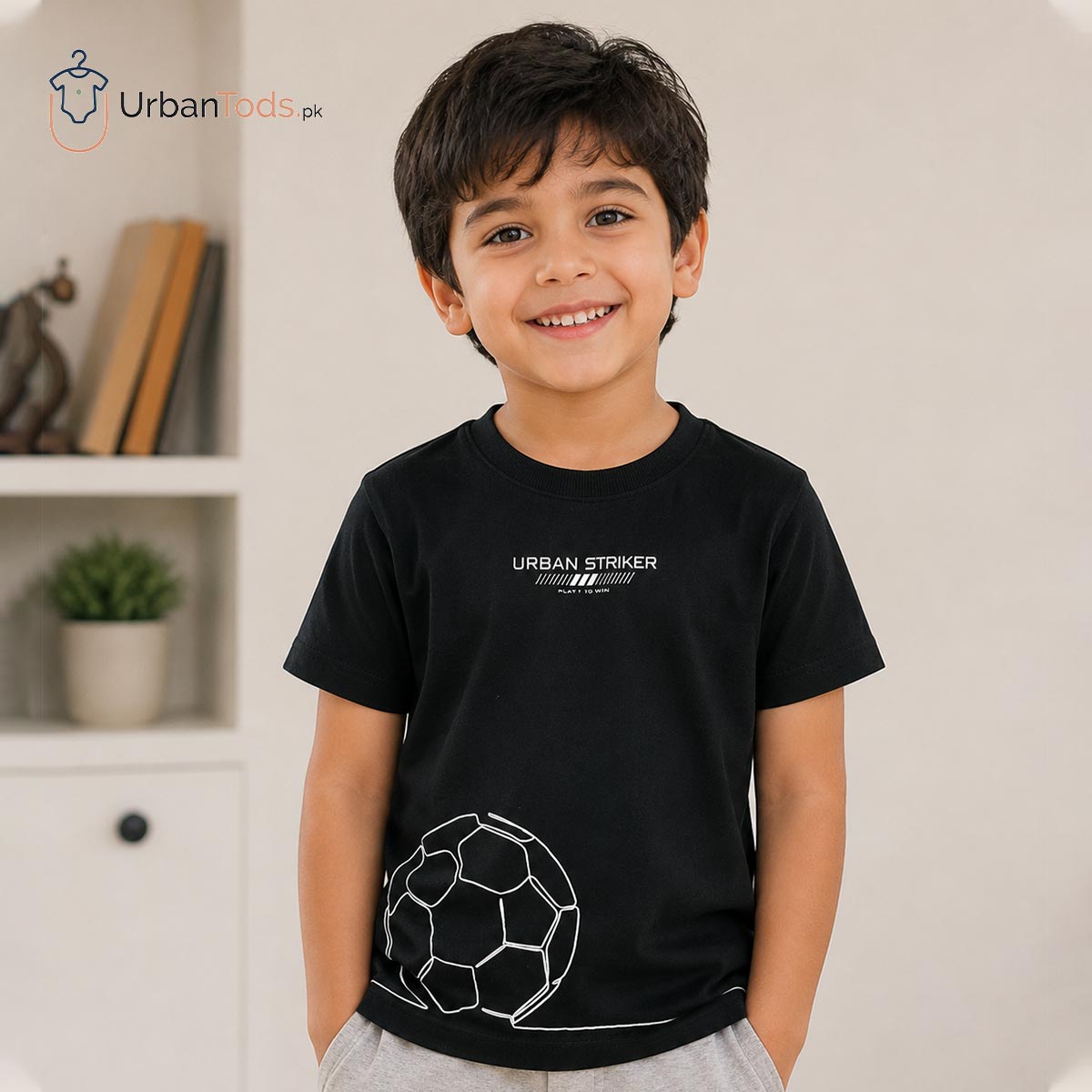 BRANDED BLACK URBAN STRIKER SHORT SLEEVE T-SHIRT