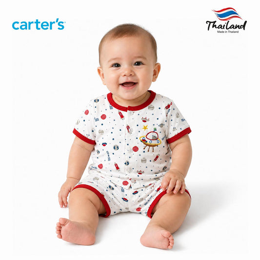 CARTERS GALACTIC SPACE 2 PCS SHORT SET