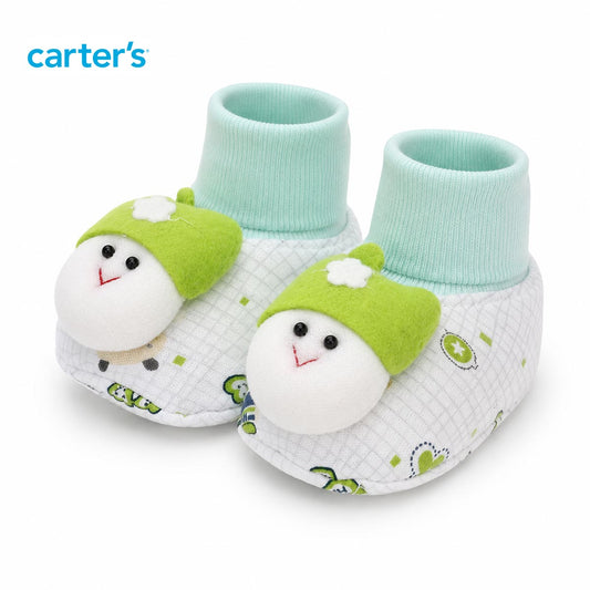 CARTERS MINT & LIME 3D CHARACTER BOOTIES