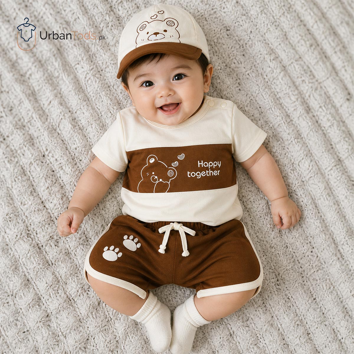 HAPPY TOGETHER CREAM BEAR 3 PCS SUMMER SET