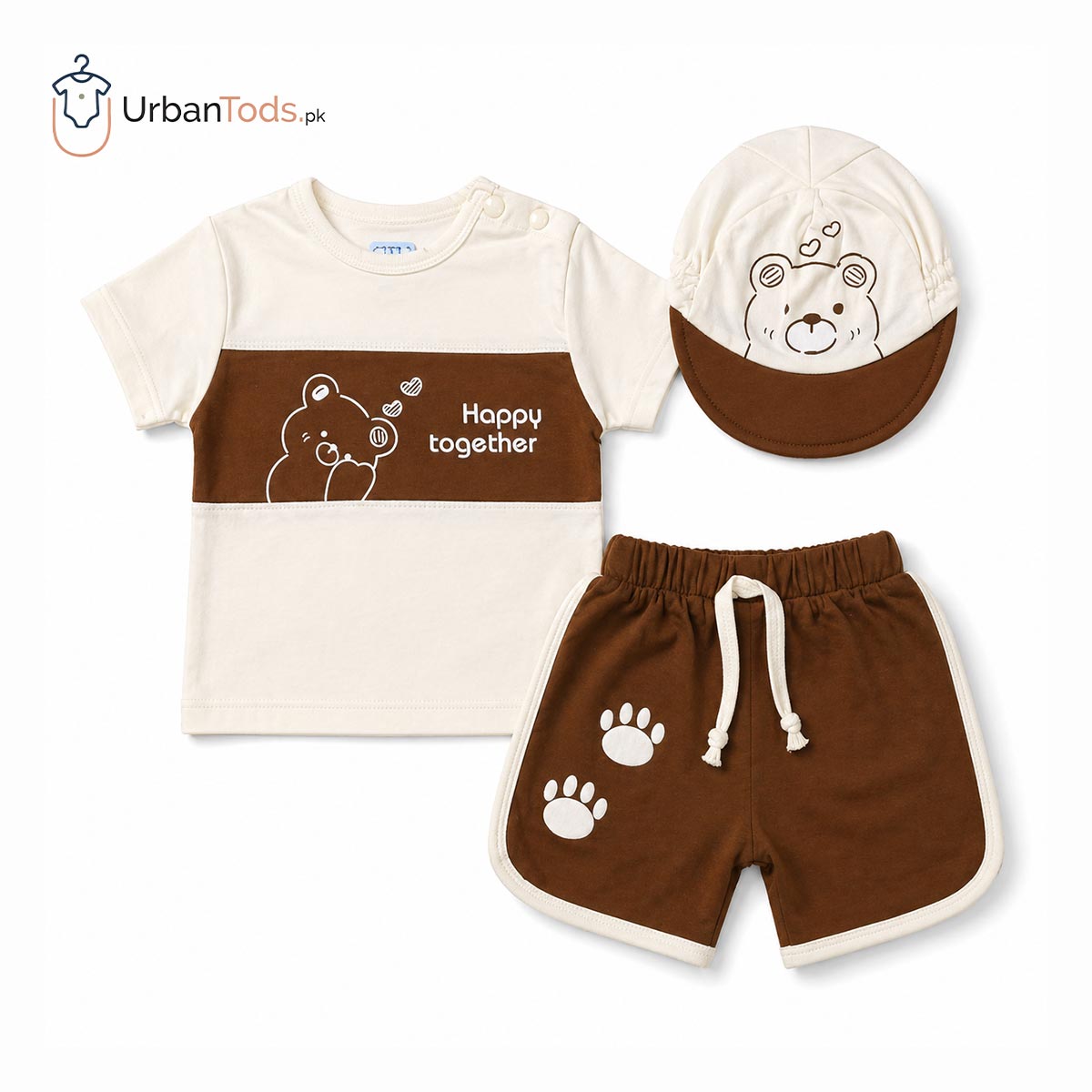 HAPPY TOGETHER CREAM BEAR 3 PCS SUMMER SET