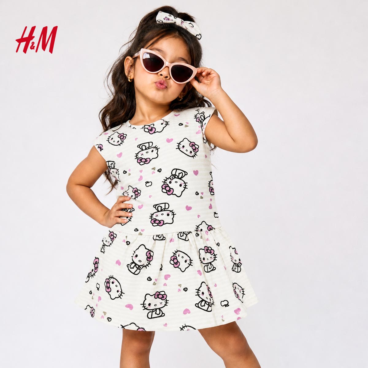 H&M HELLO KITTY DRESS WITH HEADBAND