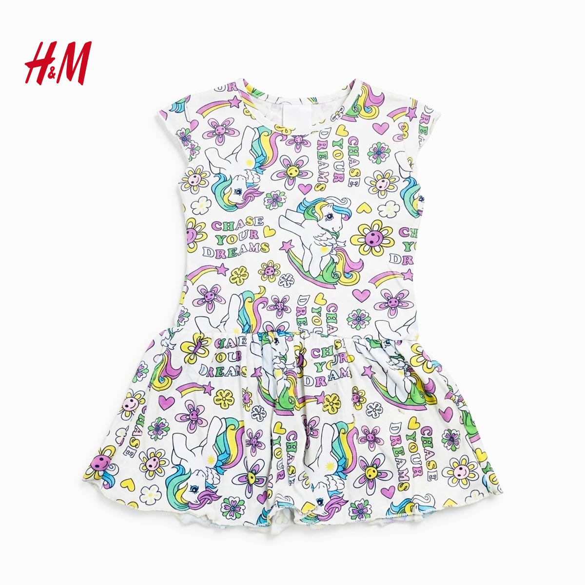 H&M MAGICAL UNICORN PRINTED DRESS