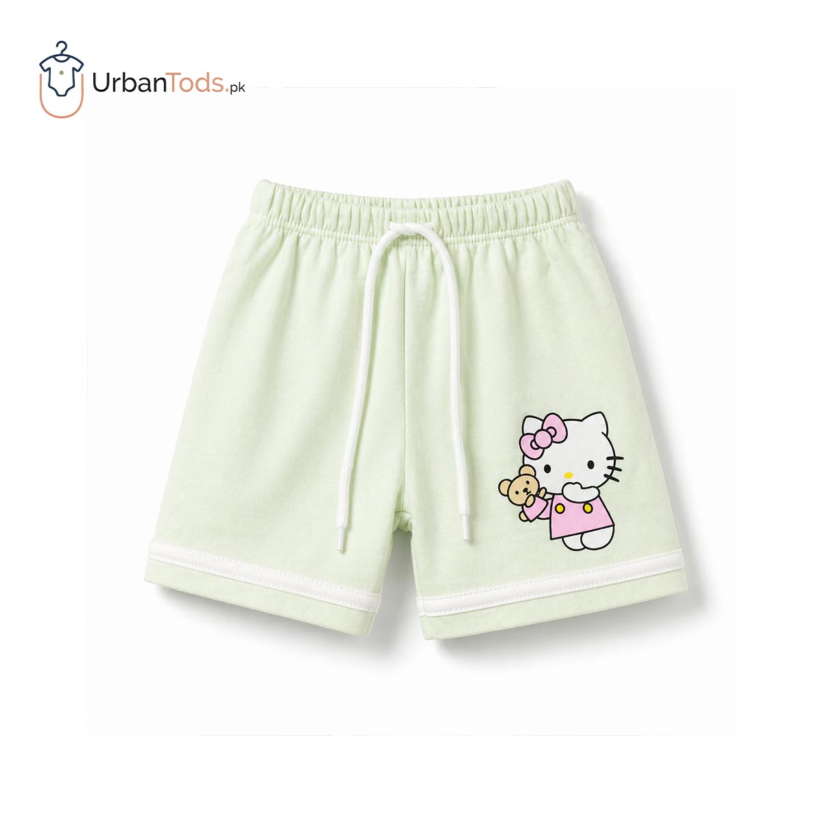 JUST BORN HELLO KITTY MINT GREEN 3 PCS SUMMER SET