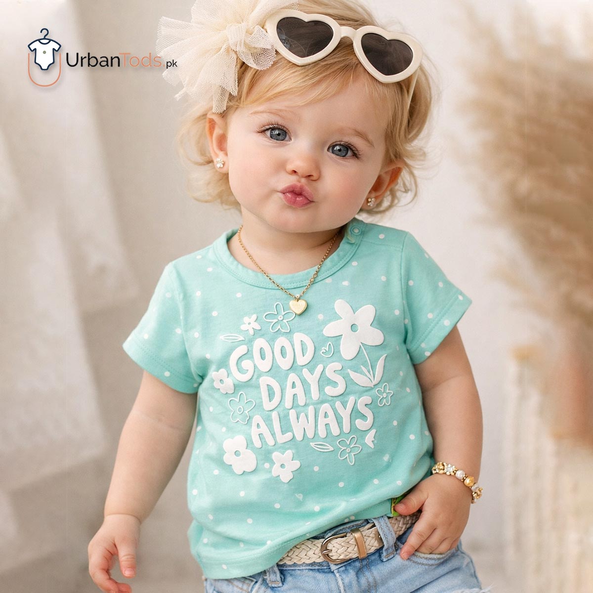 KIDS MINT GOOD DAYS ALWAYS GRAPHIC T-SHIRT