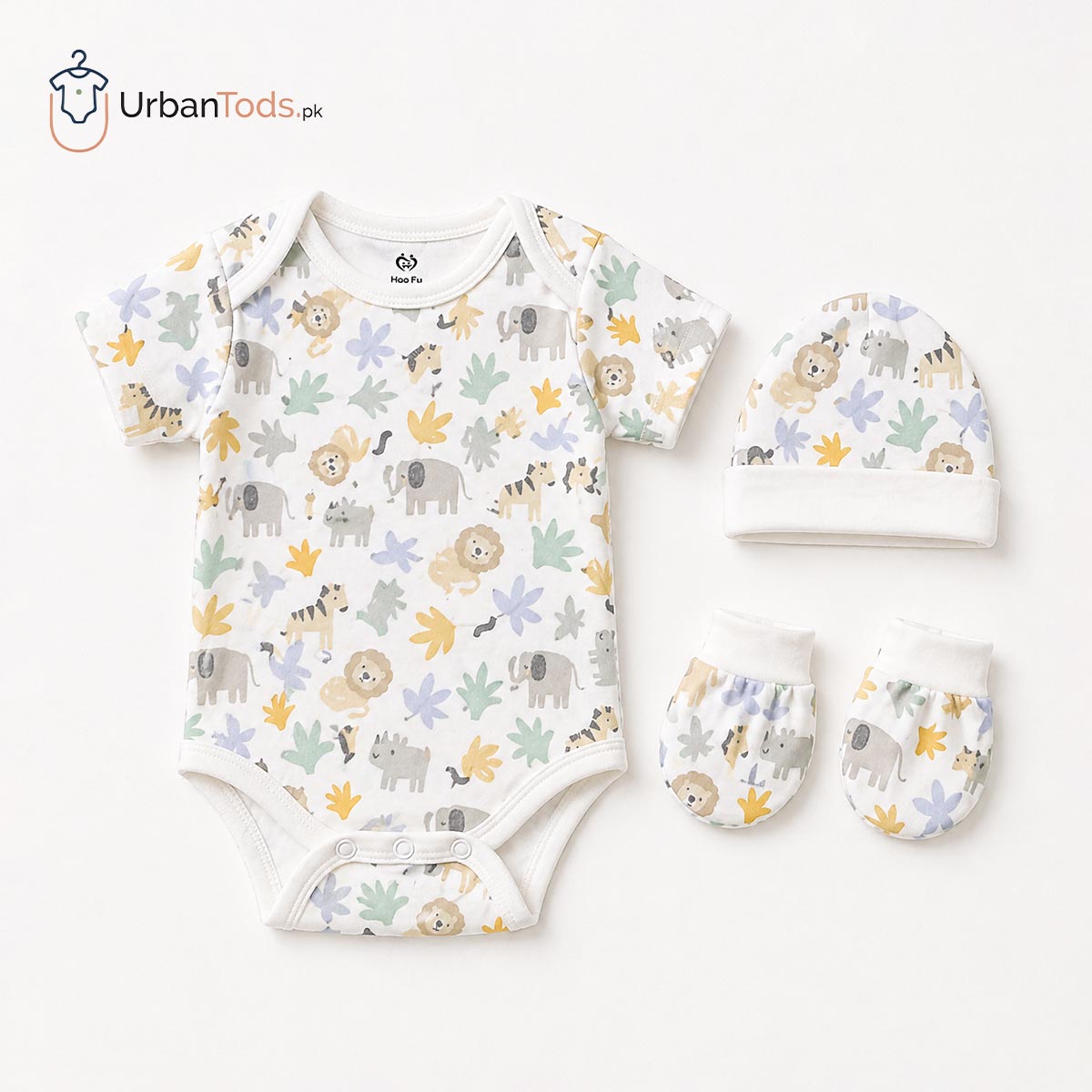 KIDS PREMIUM 4 PCS SAFARI FRIENDS ESSENTIAL SET