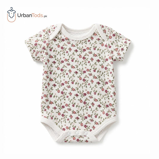 KIDS PREMIUM VINTAGE ROSE SHORT SLEEVE BODYSUIT
