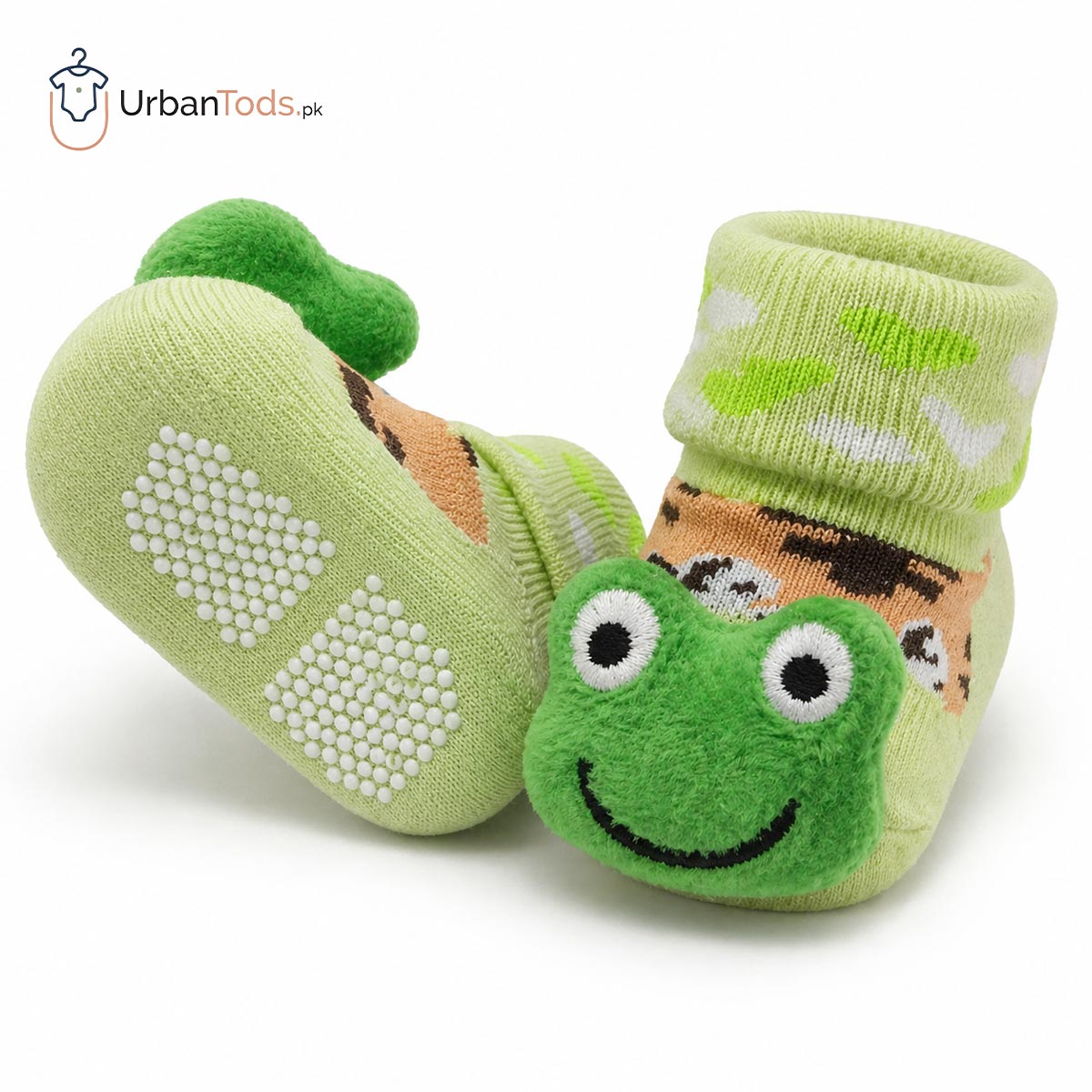 LILY PAD LEAP FROG ANTI SLIP BOOTIE SOCKS