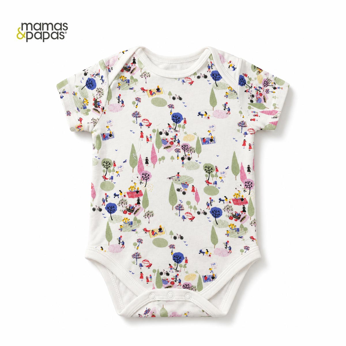 MAMAS & PAPAS WHIMSICAL GARDEN 5 PACK BODYSUITS