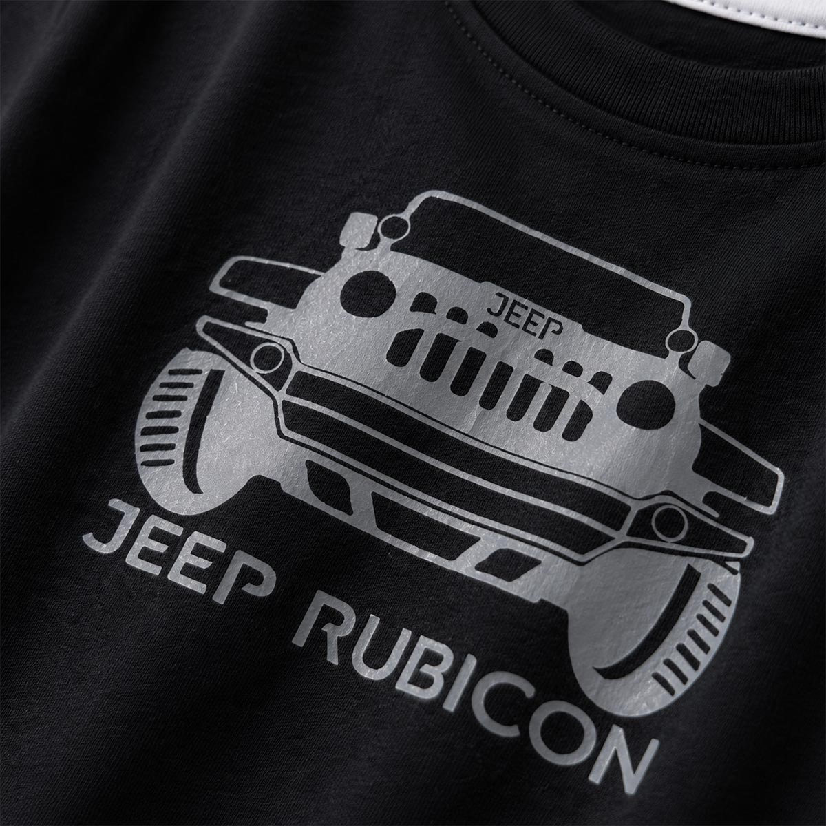 MAX BLACK JEEP RUBICON GRAPHIC SHORT SLEEVE T-SHIRT