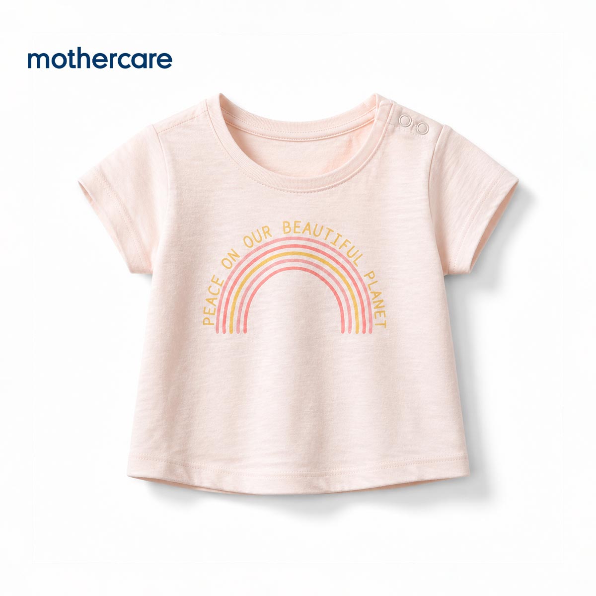 MOTHERCARE PEACH OUR BEAUTIFUL PLANET GRAPHIC T-SHIRT