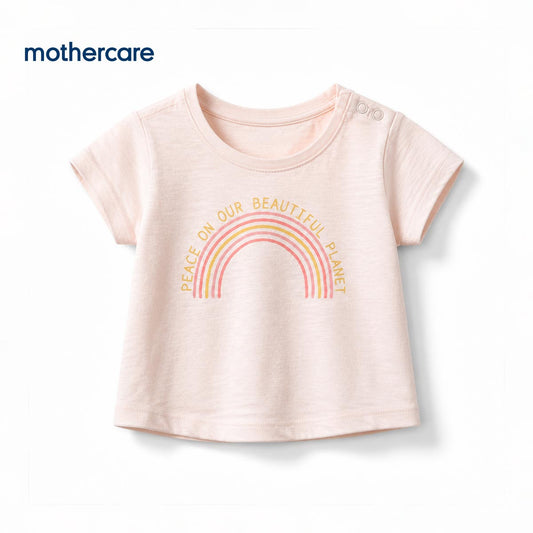 Girls Peach Our Beautiful Planet Graphic T-shirt
