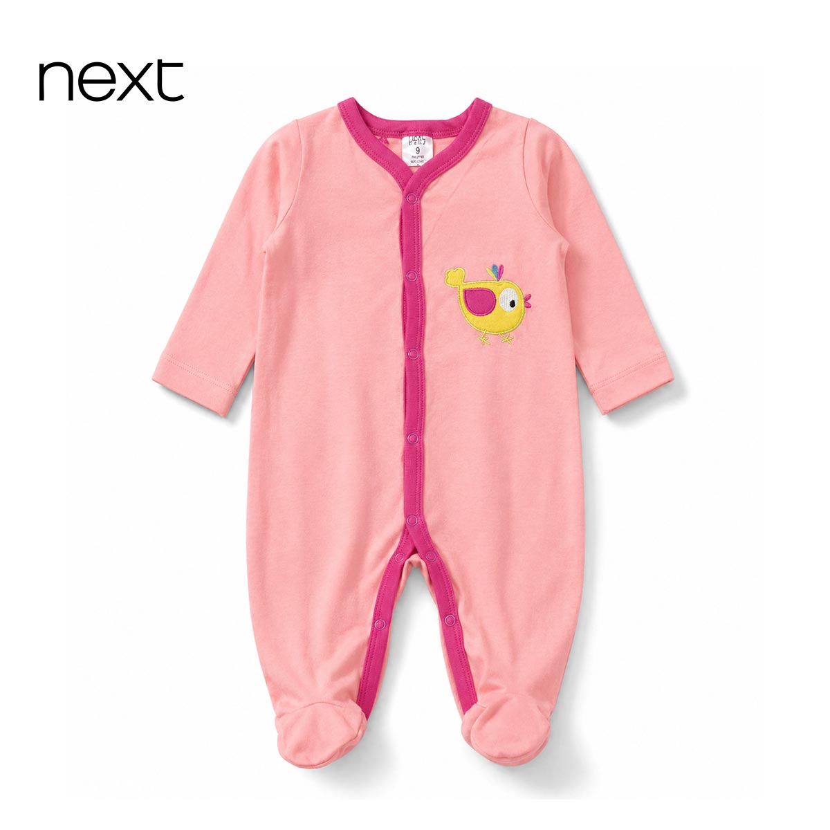 NEXT SWEET HEART & FLORAL 3 PACK SLEEPSUIT SET