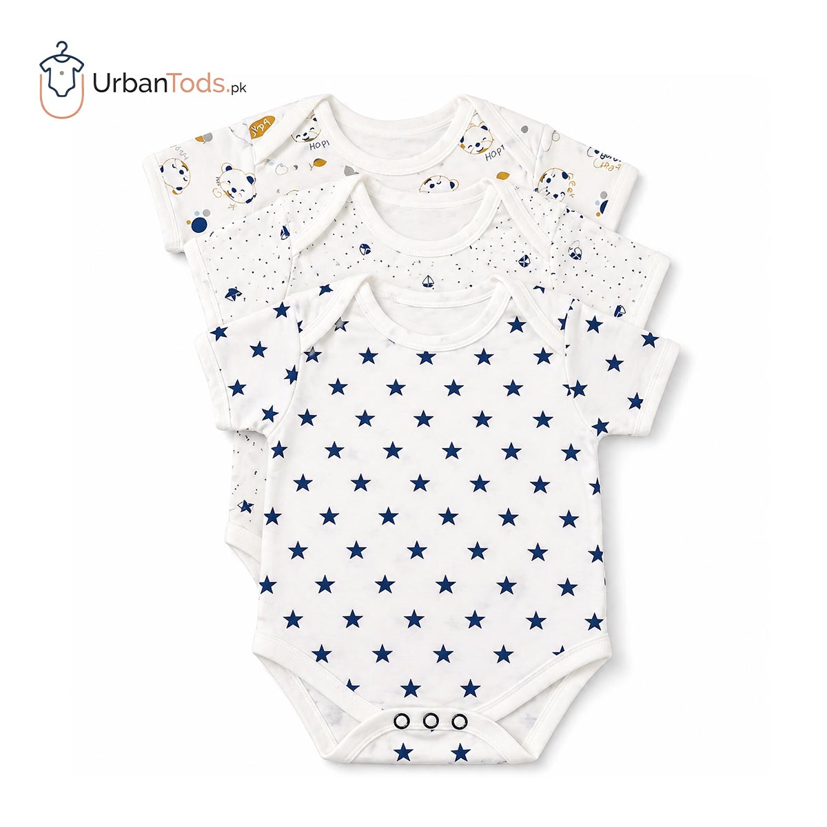 PAPA LOVE CELESTIAL DREAM 3 PACK BODYSUIT SET