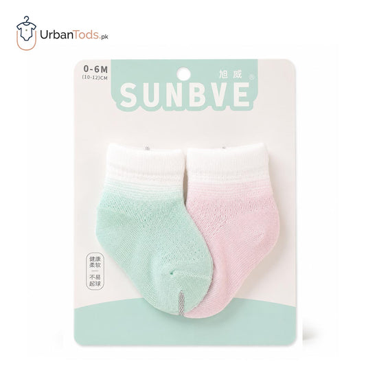 SUNBVE PASTEL GRADIEN NEWBORN SOCK SET-03