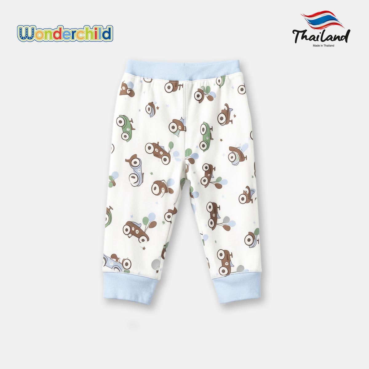 WONDERCHILD LIGHT BLUE FAST & CURIOUS T-SHIRT WITH TROUSER 2 PCS SET