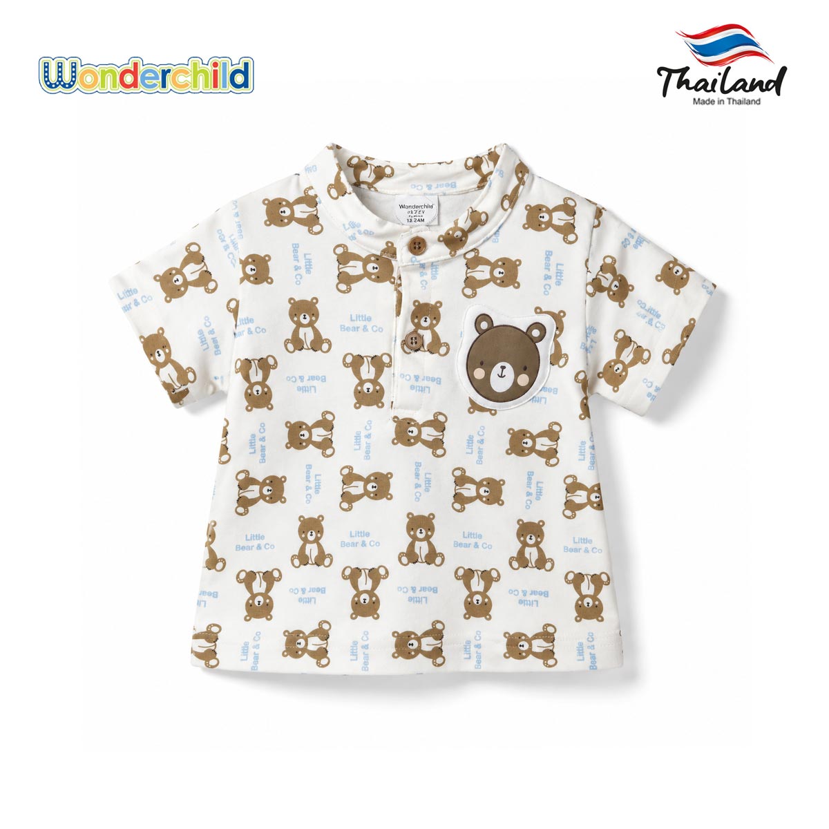 WONDERCHILD LITTLE BEAR & CO 2 PCS TEE & SHORTS SET