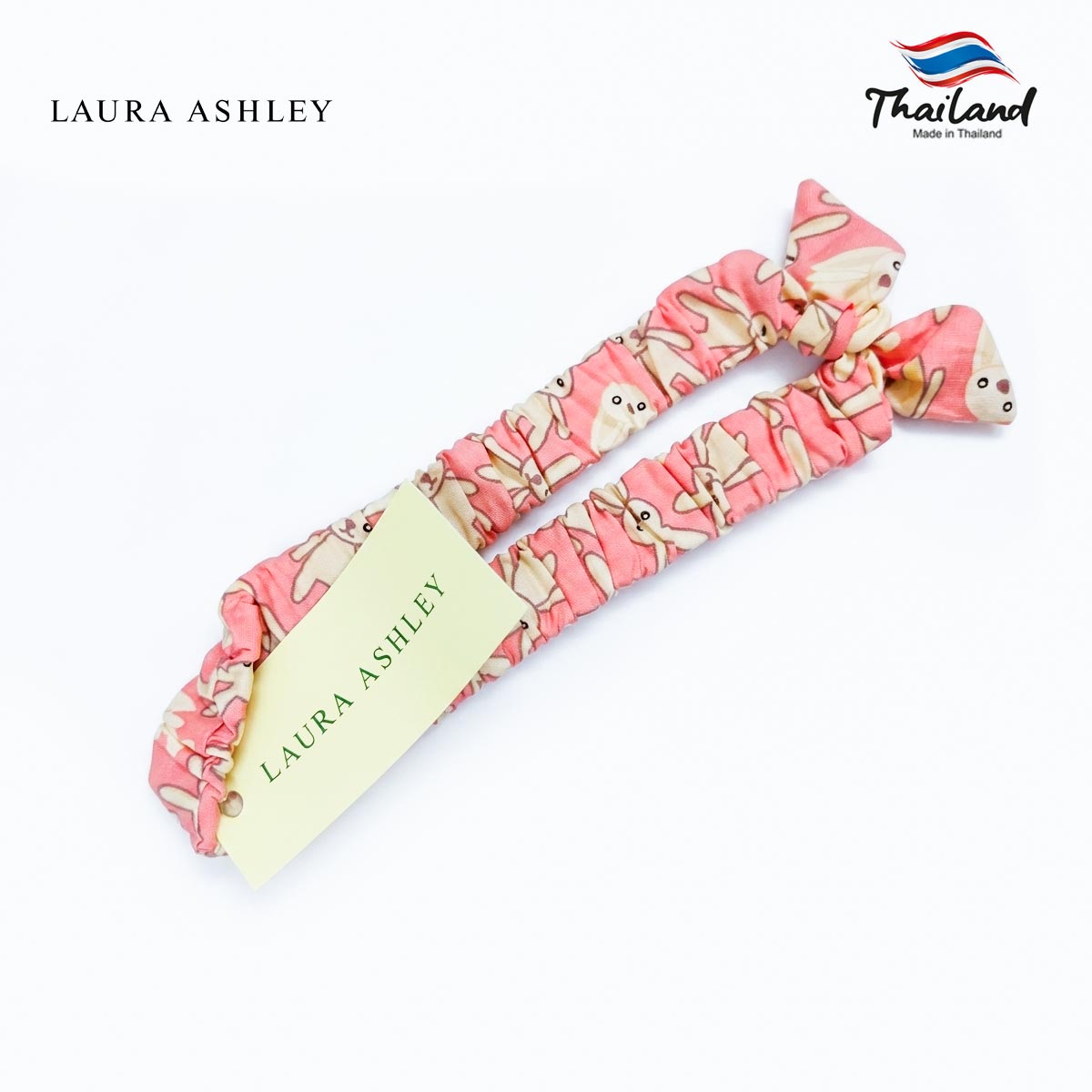 LAURA ASHLEY BUNNY PRINT BABY SET WITH HEADBAND